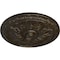 Ekena Millwork Kirke Ceiling Medallion (Fits Canopies up to 3 3/4"), 15 3/4"OD x 5/8"P, Stone Hearth Crackle CM16KISHC - alternate 2